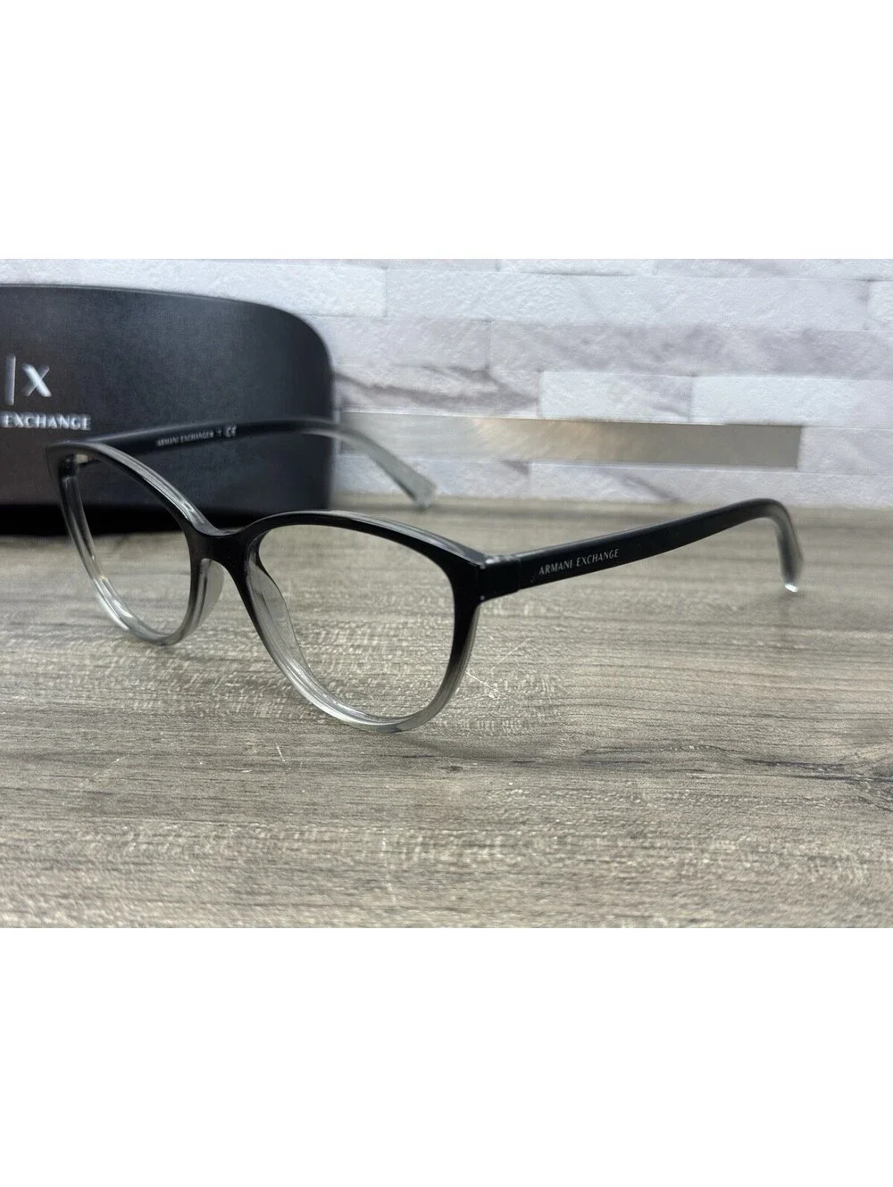 Armani Exchange AX3053 8255 Eyewear, 53[]16-140 Black Eyeglasses Frames + Case